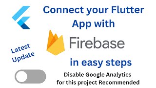 How to Connect Flutter App  with Firebase | Flutter in Hindi | Disable Google Analytics | Firebase |