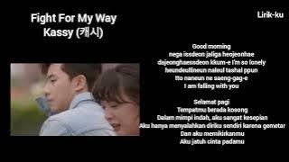 Good Morning - Kassy (캐시) Ost.Fight For My Way | Lirik Lagu Terjemahan | (Lyrics Video) | Sub Indo