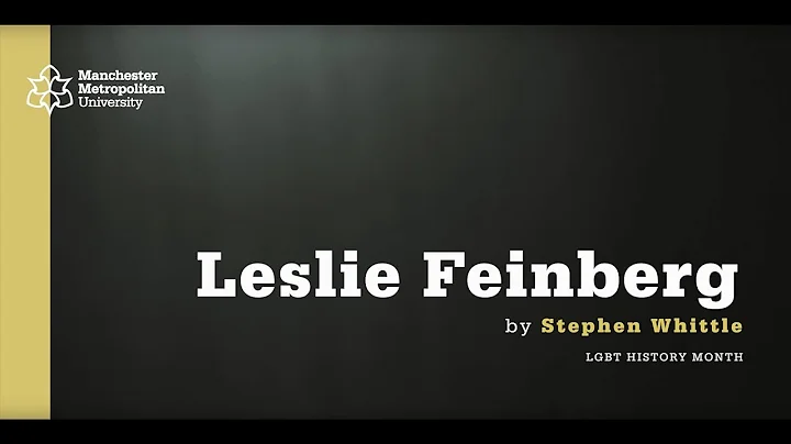 LGBT History Month: Leslie Feinberg by Stephen Whi...