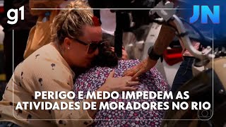 Jornal Nacional Perigo E Medo Impedem As Atividades De Trabalhadores E Estudantes No Rio