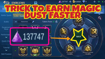 TIPS HOW TO EARN MAGIC DUST IN MOBILE LEGENDS FASTER
