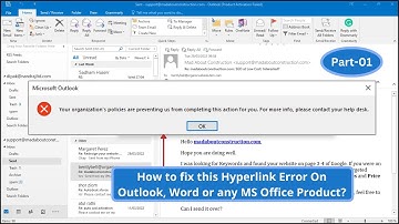 How to Fix Microsoft Office error - Your Organization’s policies are preventing us from completing..