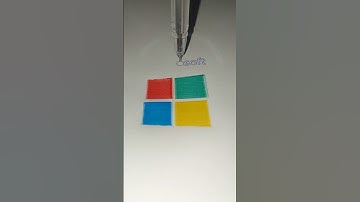 Microsoft logo drawing 😯 using CNC plotter #art #cncclipart #drawing