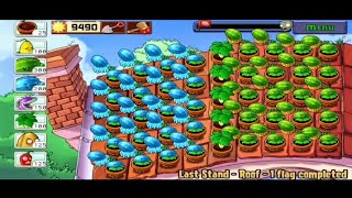 Plants vs Zombies | Watermelon and Ice Melon | Last Stand - Roof - 5 Flags Complete