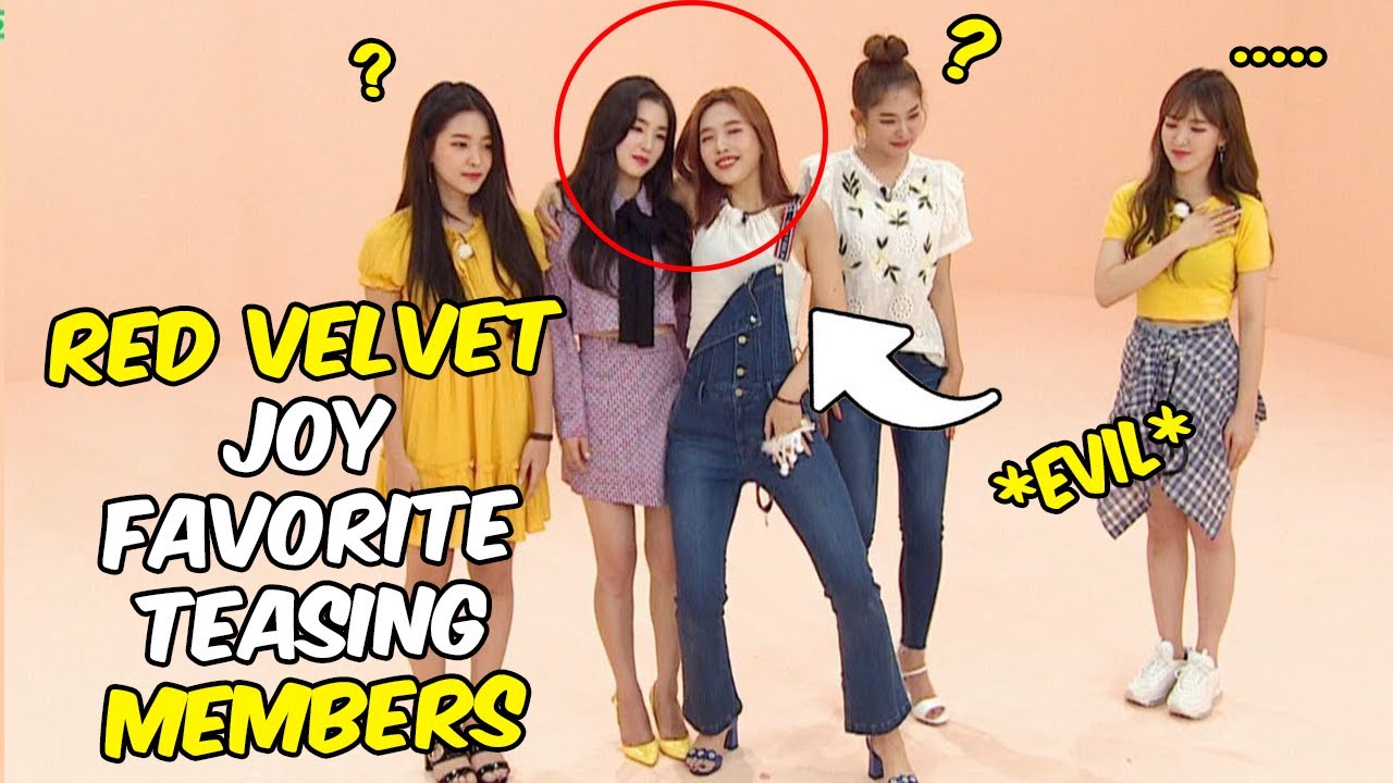 Red Velvet Joy favorites teasing members