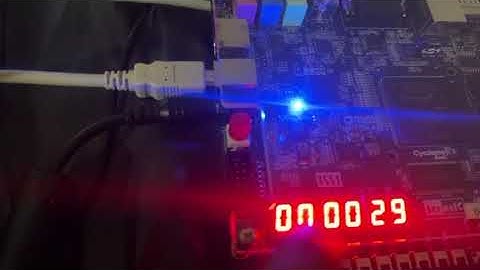 DE1‑SoC HPS‑FPGA HEX Clock – HPS‑Driven 7‑Segment Display (Homework 9 Part 2)