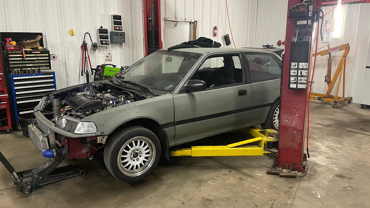 Fixing Up And Showing My Built Turbo B16 EF Civic Hatch NEW ! - YouTube