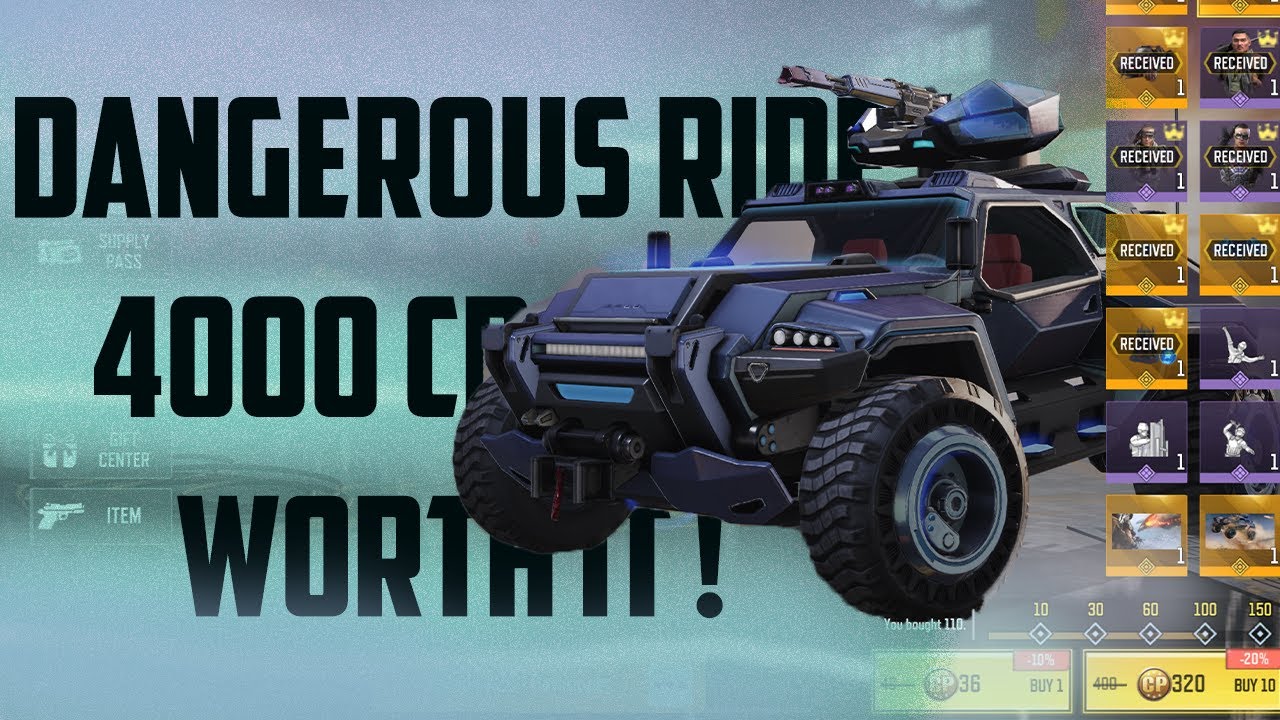 Codm Riding In Motor DANGEROUS RIDE CRATE | 4000 CP ONLY | CHINTAS CODM | - YouTube