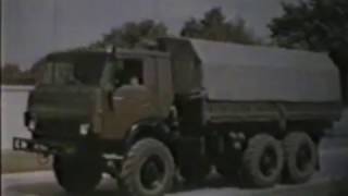 Soviet Army KamAZ trucks