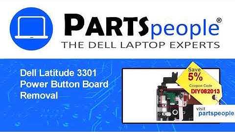 Dell Latitude 3301 (P114G001) Power Button Board How-To Video Tutorial