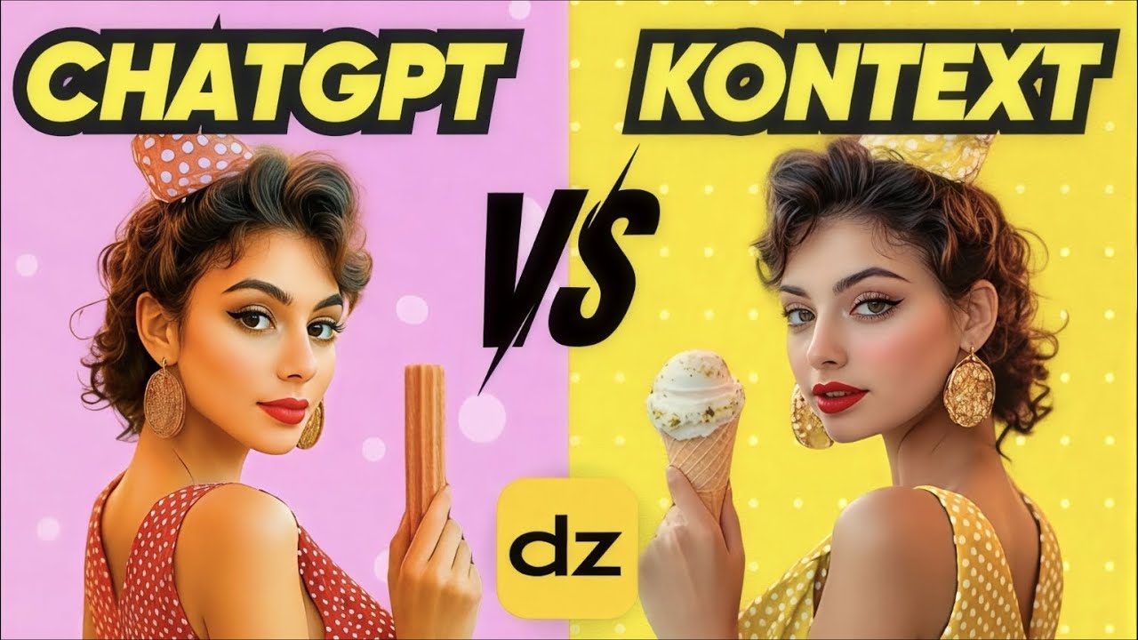 AI Image Editing Battle: ChatGPT-4o vs Flux Kontext Full Comparison | Dzine AI Tutorial