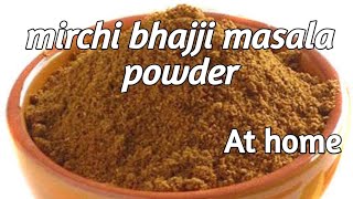 how to make mirchi bajji masala powder in Teluguviral trending youtubevideo