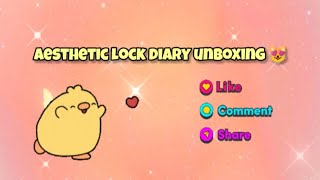 Aesthetic Lock Diary Unboxing ✨ | Cute Stationery Haul | Journal Setup | RSNfairyland screenshot 5