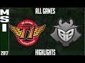 SKT T1 vs G2 Esports MSI Final Highlights - MSI 2017 Grand Final - SKT vs G2