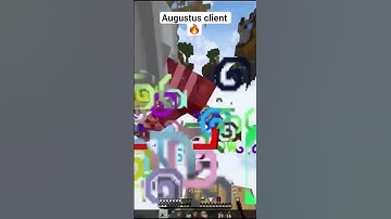 Augustus client 🔥 #shorts #minecraft #trending #fyp #client #pvp #god #hacker #fly #hack #best #wow