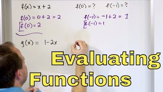 07 - Evaluating Functions in Algebra, Part 1 (Function Notation f(x), Examples \& Definition)
