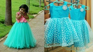 Net Fabric Kid's Frock Designs 2019