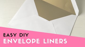 HOW TO: Make You Own Envelope Liners (Stationery Tutorial, Envelope Liner DIY)