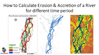 How to Calculate Erosion & Accretion of a River for different time period using ArcGIS - part: 1