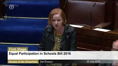 Ruth Coppinger TD introduces Equal Participation in Schools Bill