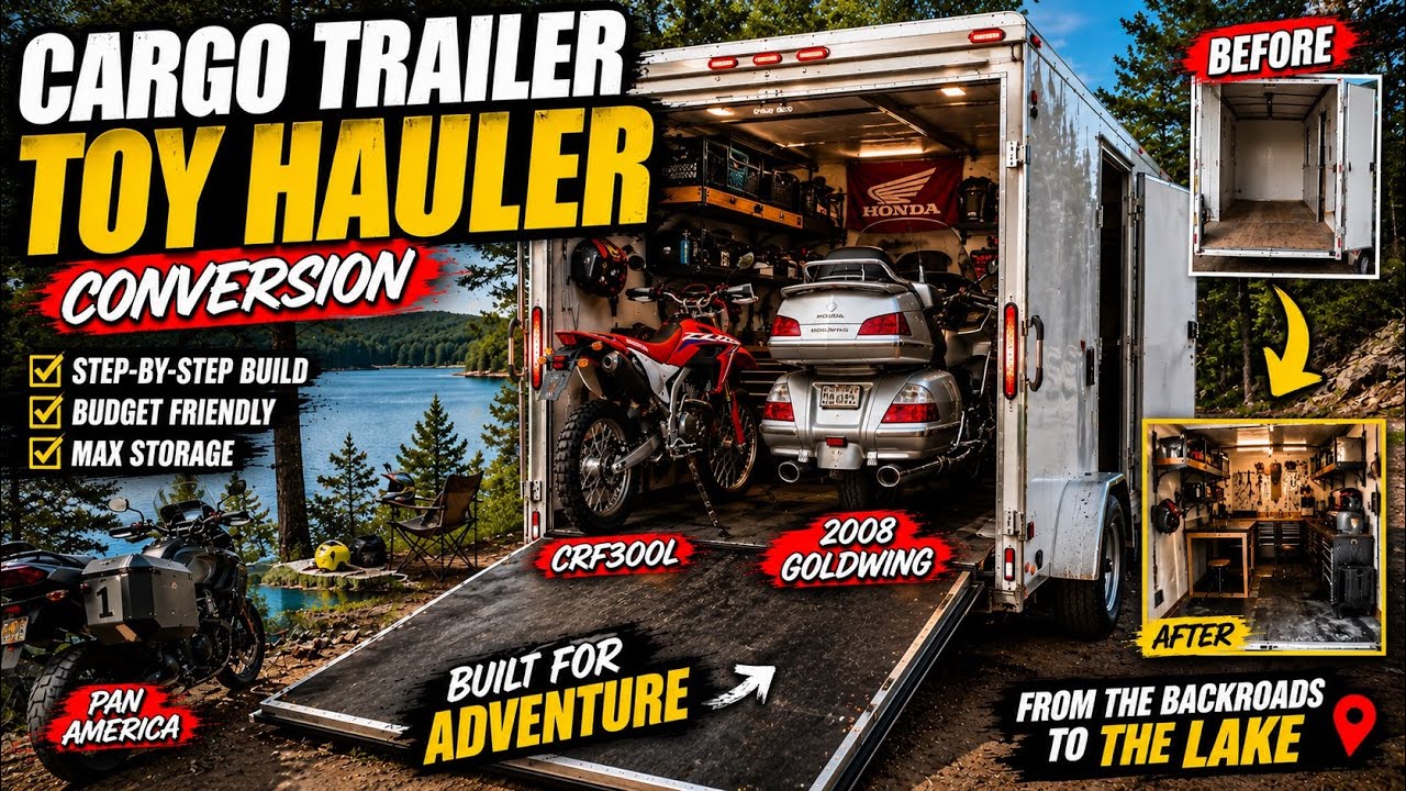 Cargo Conversion to a Mini toy hauler house !! Work in Progress ! - YouTube