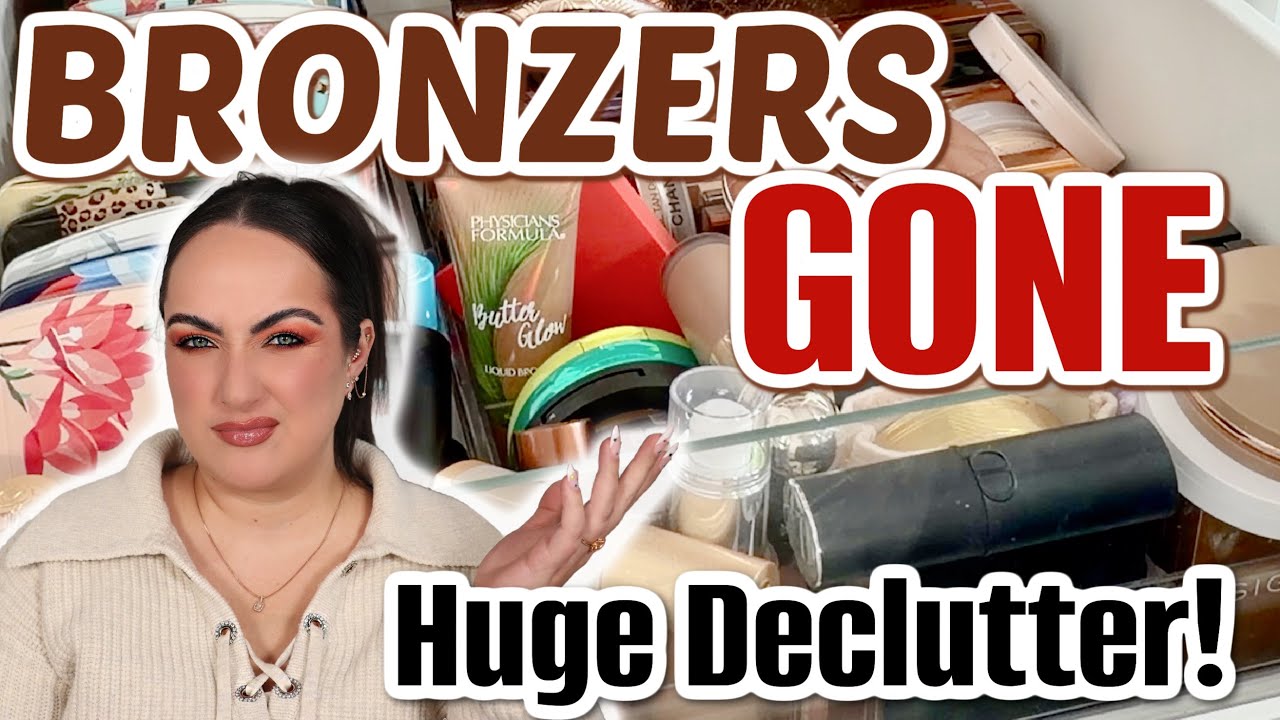 HUGE BRONZER COLLECTION DECLUTTER! | 30% GONE! 😳 & MY FAVORITES!