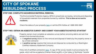 What is the process for rebuilding your home after a wildfire?
The City of Spokane has a handy one-sheet with all you need to know about rebuilding after a wildfire.
SPOKANE FIRES LATEST:
➡️ Watch live updates: https://www.krem.com/watch
➡️ Stream to your TV: https://tv.krem.com/
➡️ See the latest forecast: https://www.krem.com/weather/
➡️ Wildfire coverage: https://www.krem.com/WILDFIRES
➡️ Latest news: https://www.krem.com/
➡️ How to help: https://www.krem.com/article/news/community/krem-cares/help-2-northwest-spokane-complex-fires/293-0c603378-8959-4320-96a2-9f9a6e2645ed
#SpokaneAreaFires #WashingtonWildfires #Spokane #SpokaneNews What is the process for rebuilding your home after a wildfire?