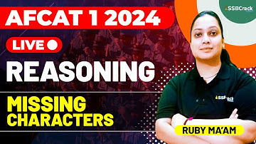 AFCAT 1 2024 Exam Reasoning Live - Missing Characters