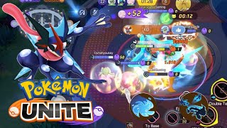 Pokemon Unite - Greninja is just BUSTED! | Master Rank Gameplay & Build