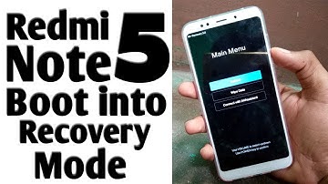 How to Boot Redmi Note 5 or Note 5 Pro in Recovery Mode