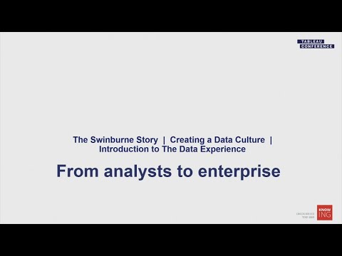 Swinburne University | From analysts to enterprise