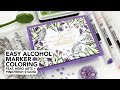 Simple Alcohol Marker Coloring featuring Hero Arts and Pinkfresh Studio