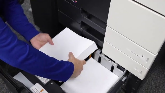 How to print on Thick Paper, Konica Minolta bizhub 