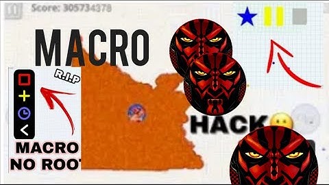 Macro King *hacker Cannon split Best Gameplay Agario Mobile Zoom with game guardian no root