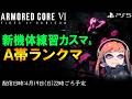 2026/4/19 22時頃【ACⅥ】PS版 AC6 新機体練習 A帯 ランクマ＆カスマ 配信 アーマードコア6 ACNX認定ランカー