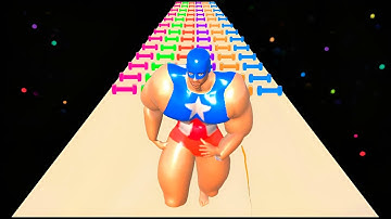 Muscle Race 3D -  All Levels GamePlay | Big Man Strong | Part 03