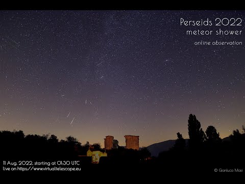 Perseid meteor shower 2021, online observation – 11 Aug. 2021