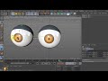 Cartoon eye modeling  animation in cinema 4d  c4d tutorial 2021