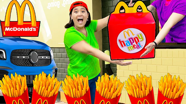 MCDONALDS DRIVE THRU | MUKBANG ASMR HAPPY MEAL, BI...
