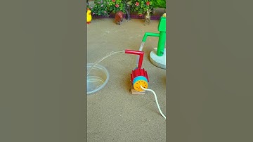 Mini hand pump project water with diy tractor video drinks donkey #waterpump #shorts #563