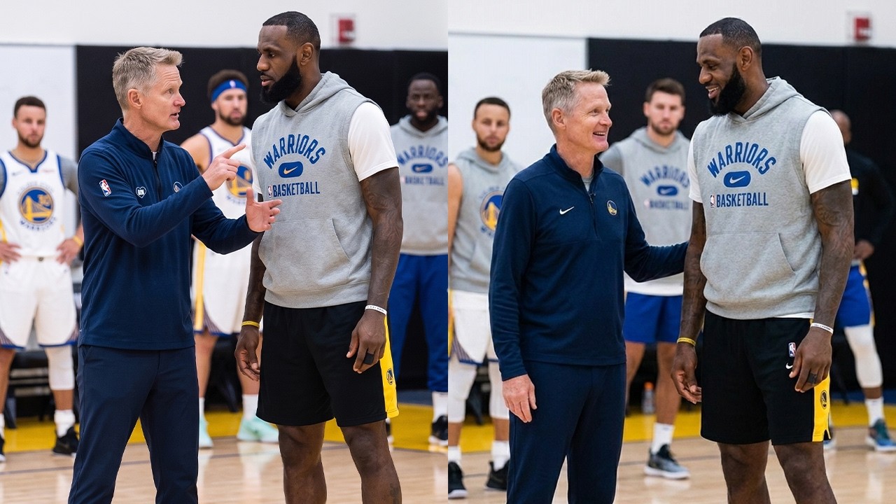 New Footage Of Steve Kerr Coaching LeBron James For The Warriors Goes Viral..