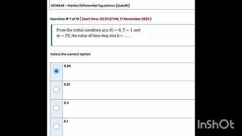 MTH646 quiz#1 fall 2025 | MTH646 midterm preparation