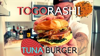 BEST Togorashi Tuna Burger Fruity, Spicy and Savoury! Spinach Gomae, Pickled Beets. How to Video!