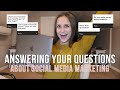 SOCIAL MEDIA MARKETING Q+A: influencer marketing internship, freelancing, finding clients, courses