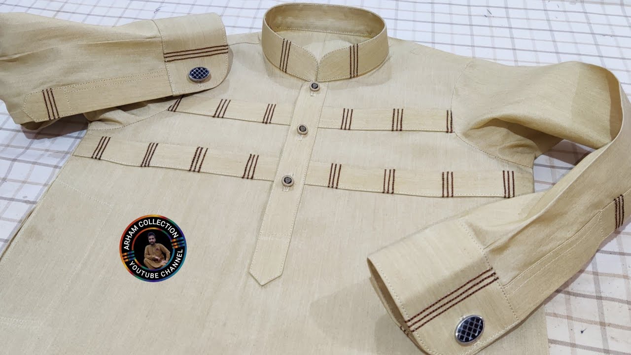 Latest Baby Boy Kurta Design 2024///How to Make Kid Designer Kurta Step