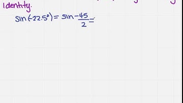 find the exact value using a half angle identity 2