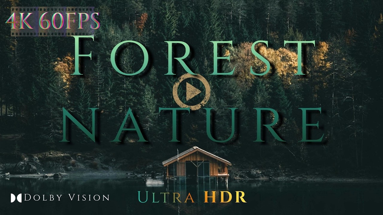 Deep immersive ambient soundscape & ethereal crystalline textures | Forest nature 4К and calm music