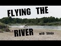 Flying the RIVER with MY AIRPLANE and water skiing the TIRES!