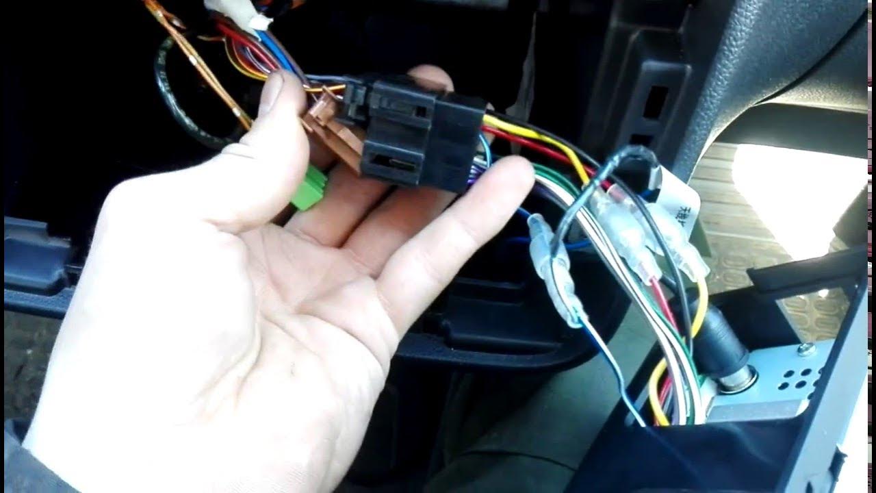 Как подключить магнитолу skoda