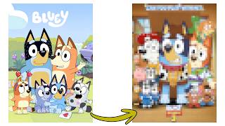 I Turned Disney Posters into BLUEY Themed
